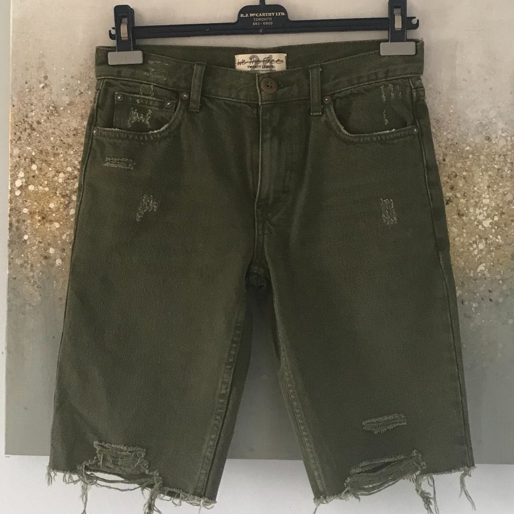 We The Free Olive Green Shorts (NWT)